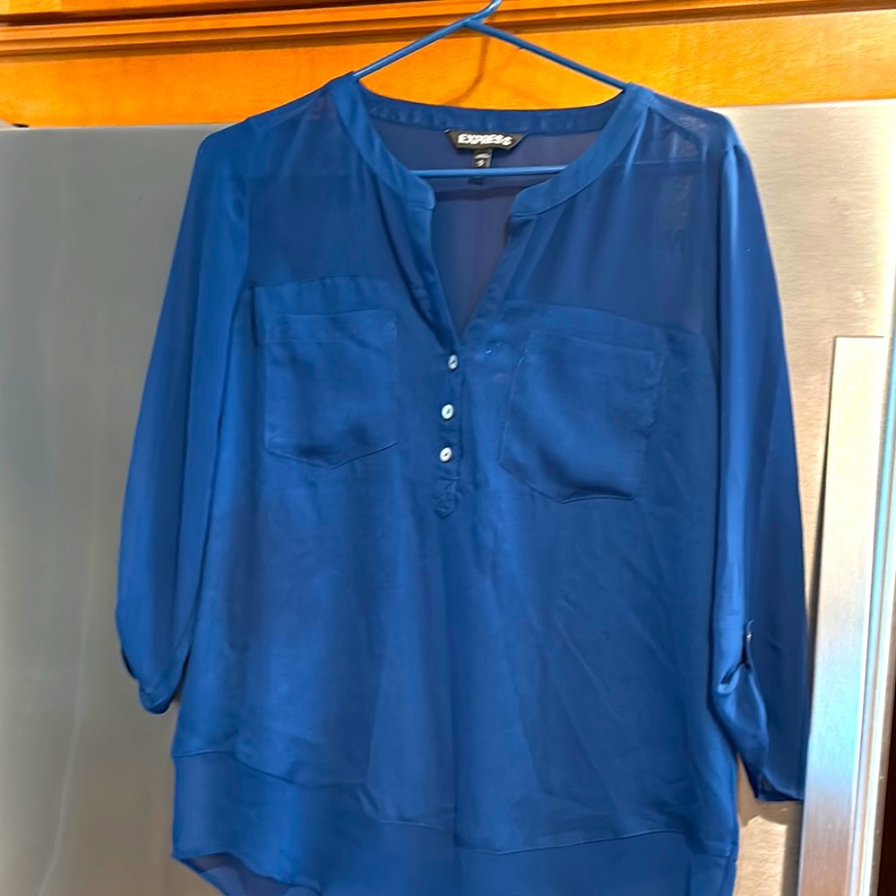 Express Women's Blue Blouse